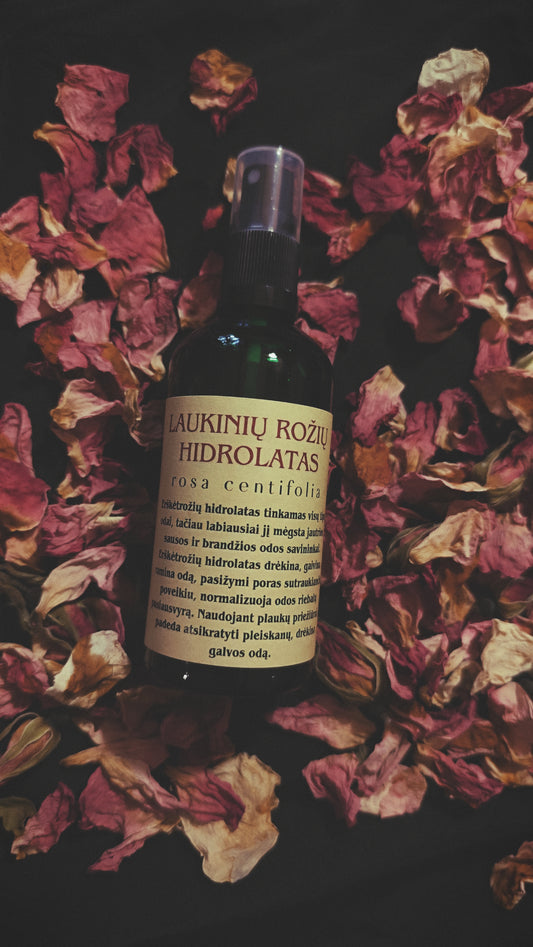 LAUKINIŲ ROŽIŲ (ERŠKĖTROŽIŲ) HIDROLATAS